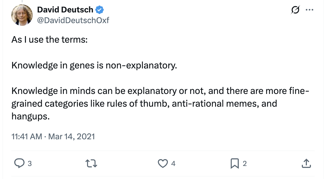 Non-Explanatory